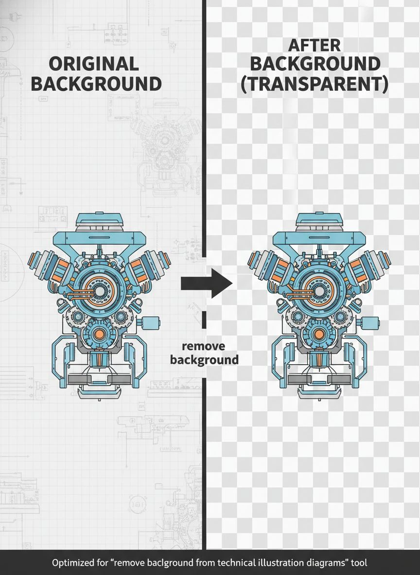 remove background from technical illustration diagrams - Professional Guide